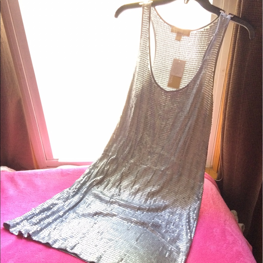 Michael Kors Cocktail Sequin Evening Dress